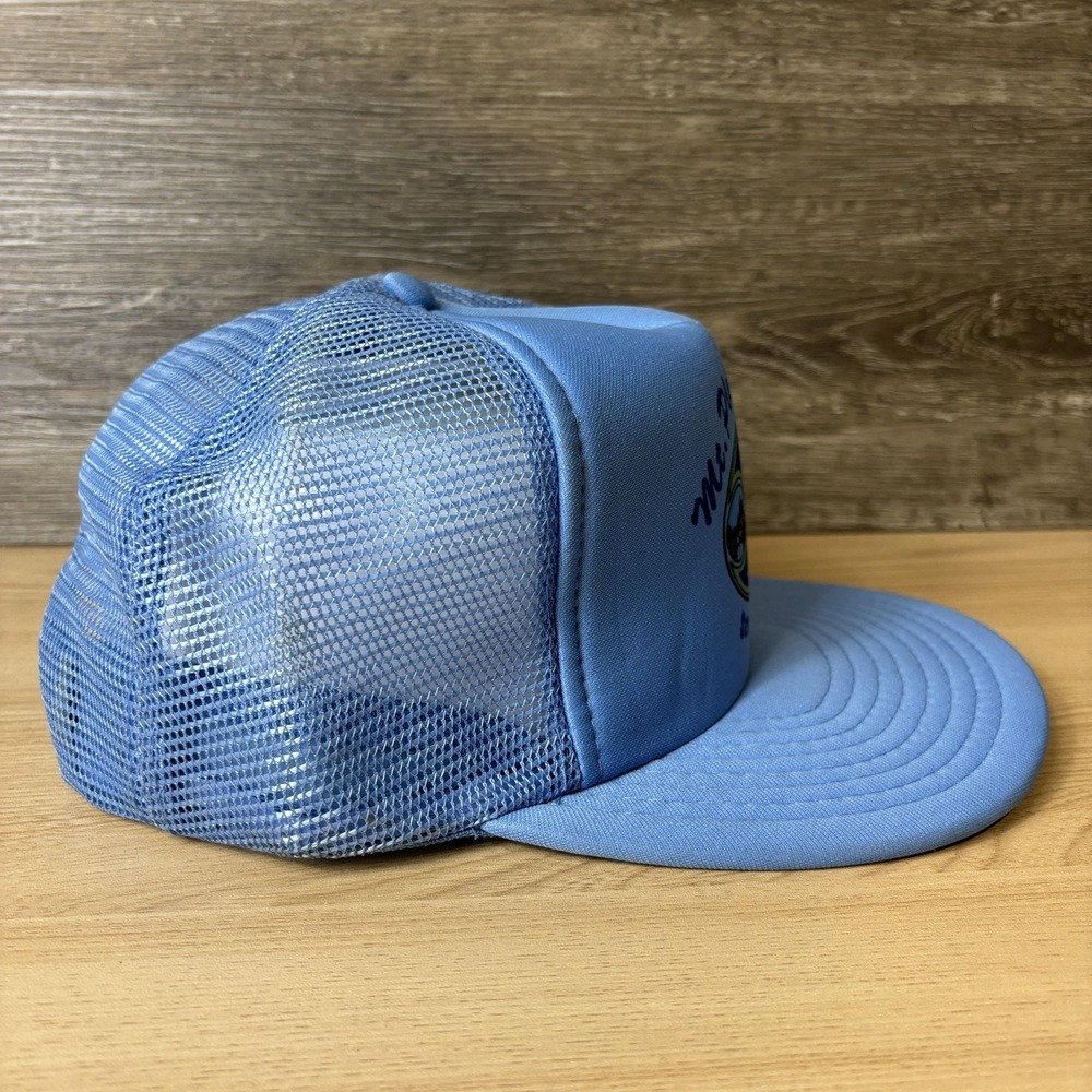 VINTAGE Mt. Pleasant Power Hat Cap Snap Back One Size Trucker Utah 90s - Picture 6 of 9